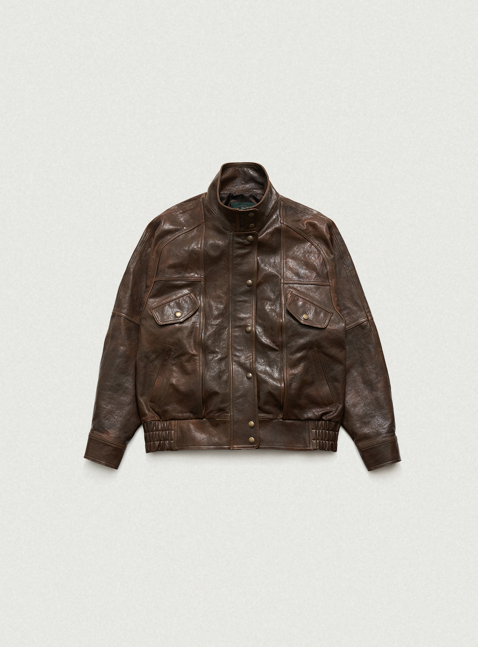 Stain Leather Motorcycle Jacket