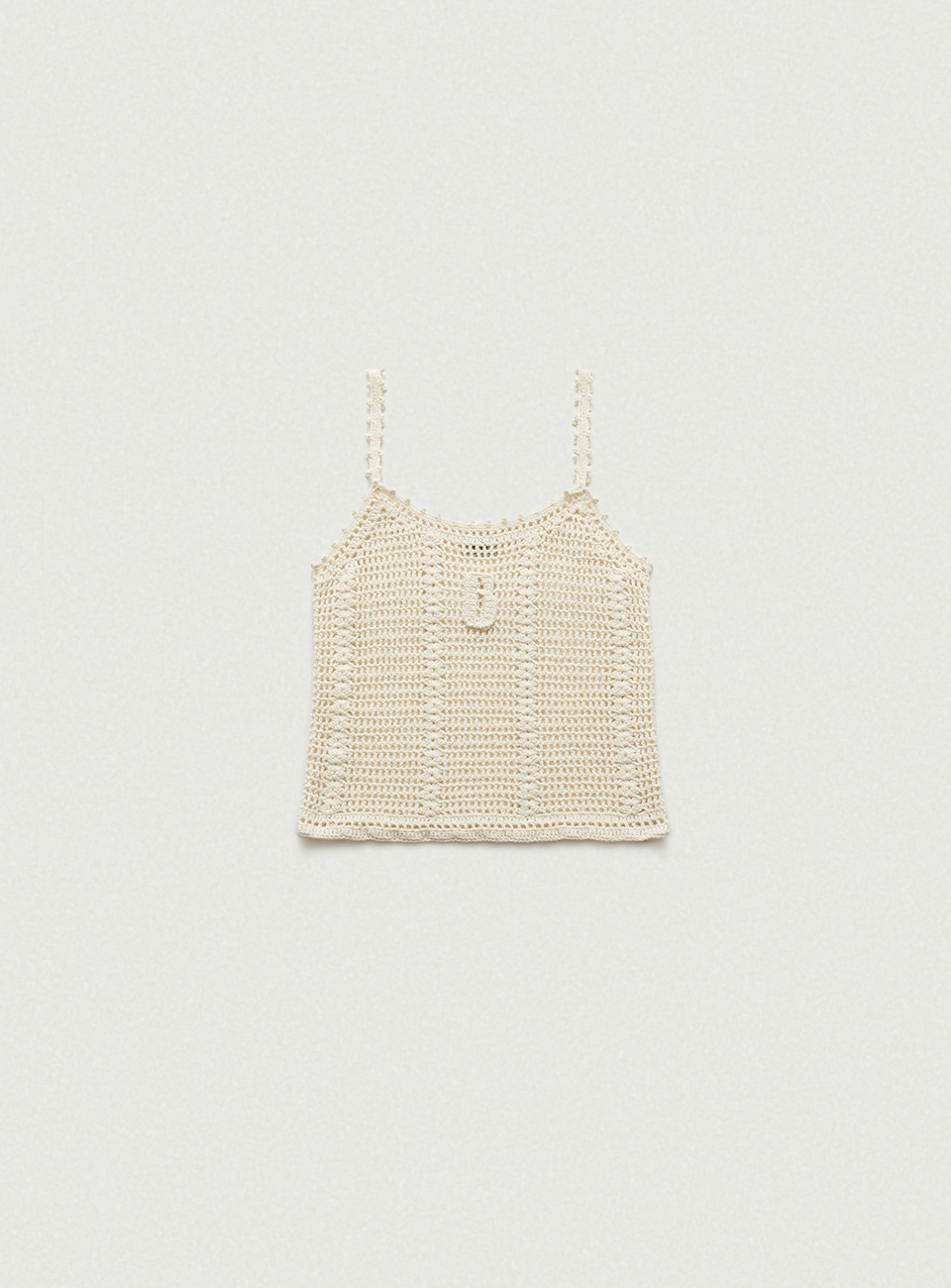 Ivory B Hand Crochet Knit Top