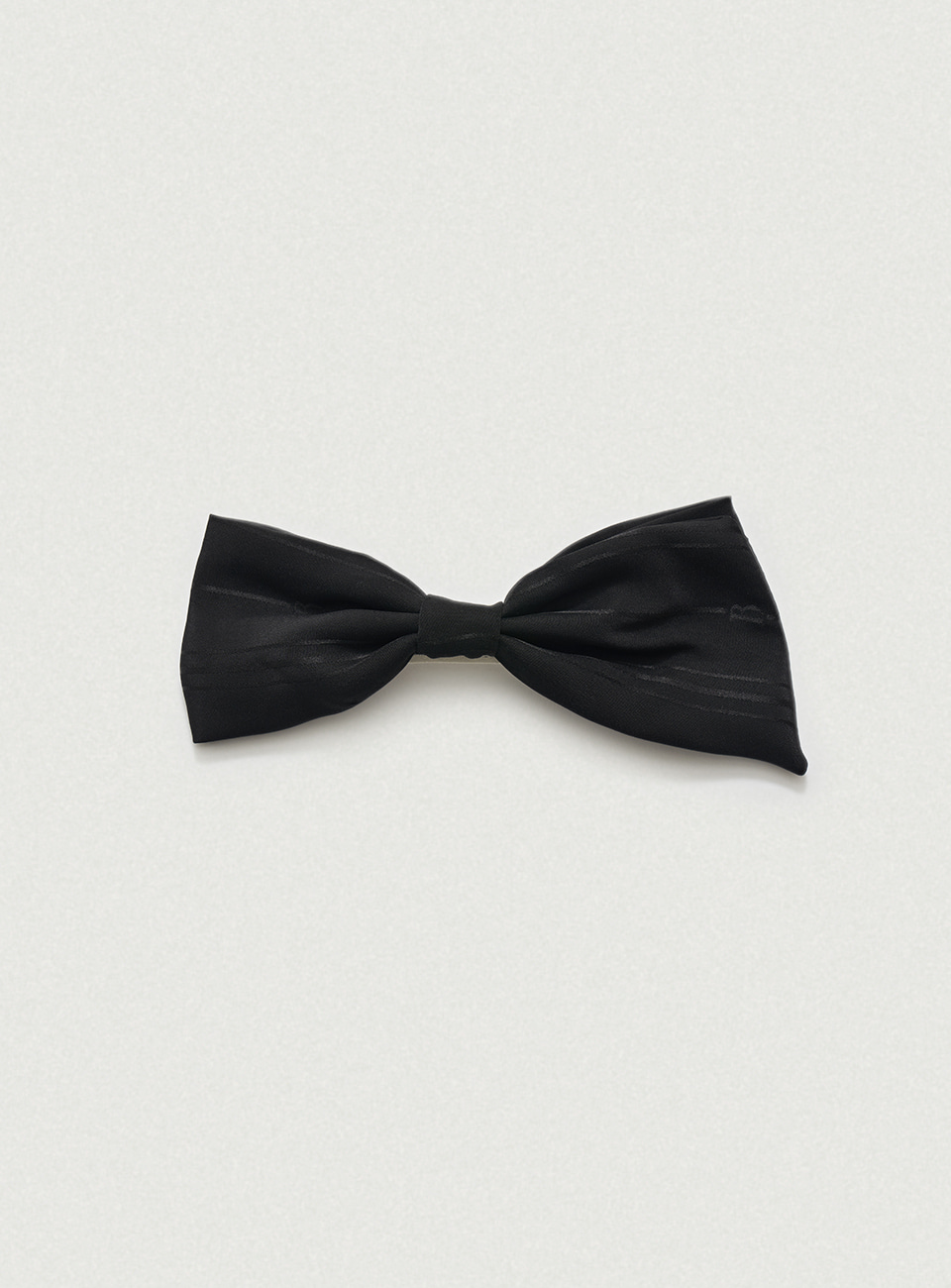 Black B Logo Jacquard Bow Clip