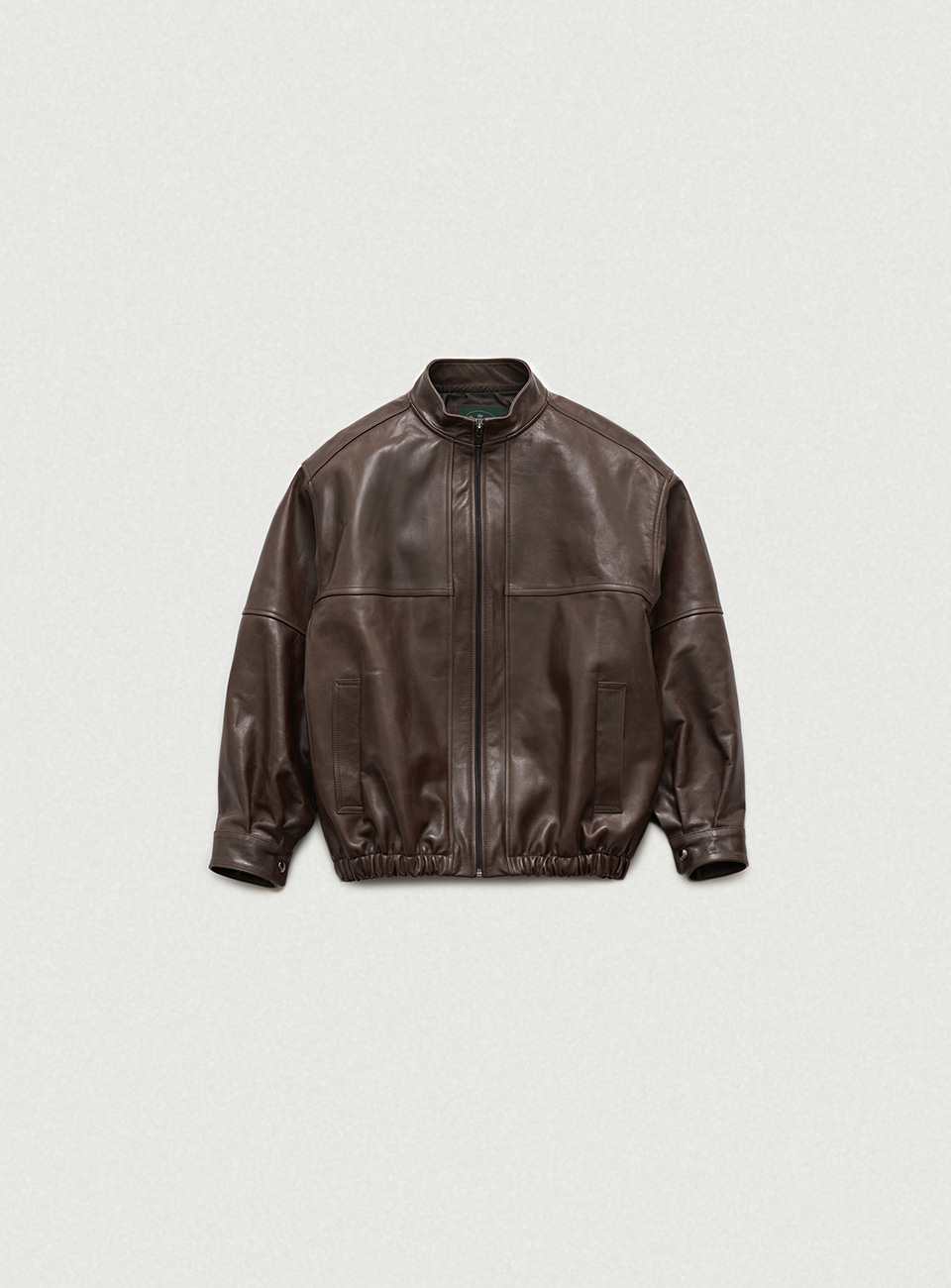 Men&#039;s Brown Granger Leather Blouson