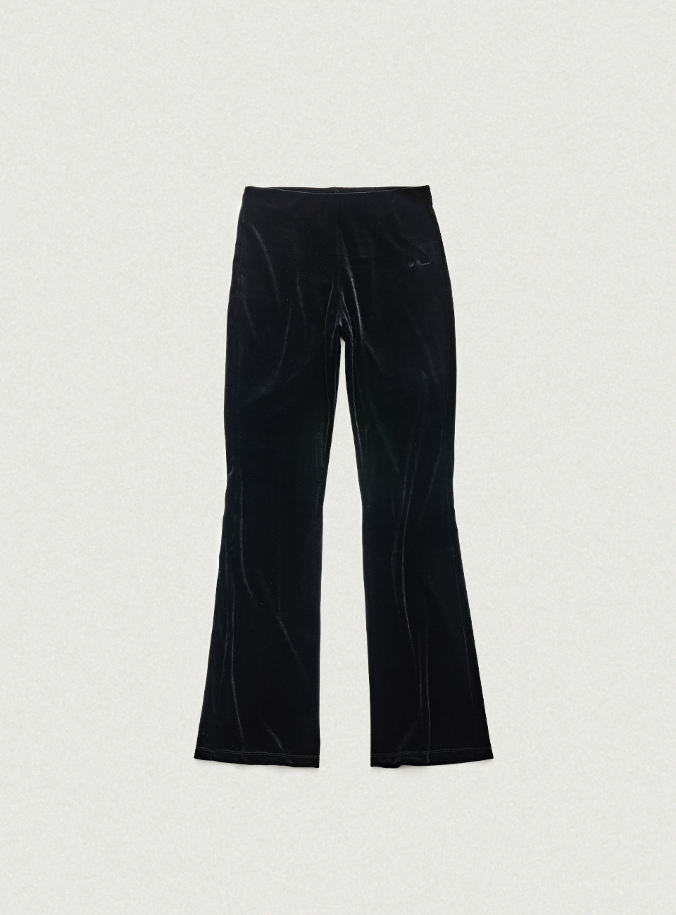 Black Flared Velvet Pants