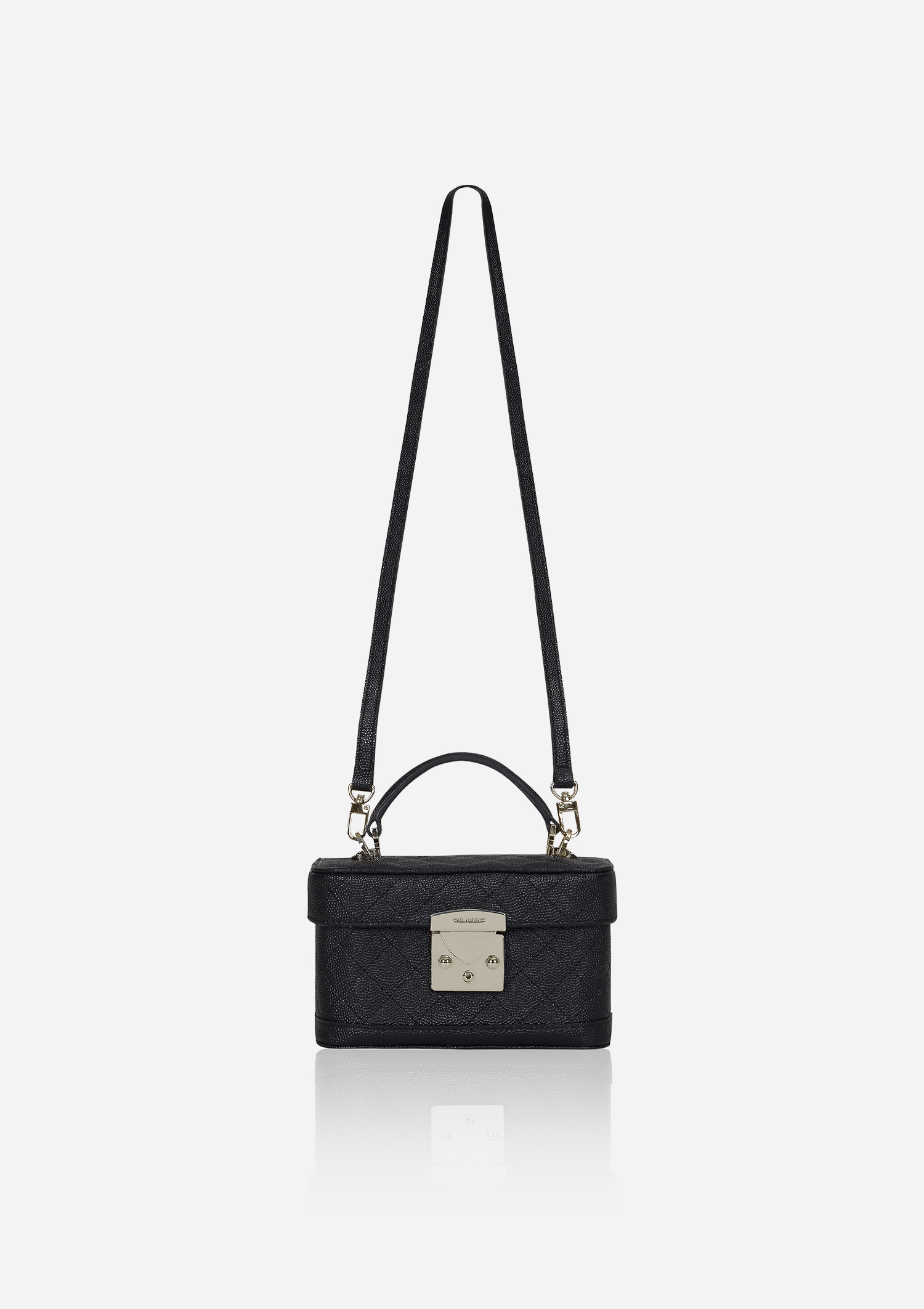 [EXCLUSIVE] Halfmoon box bag - 캐비어 블랙