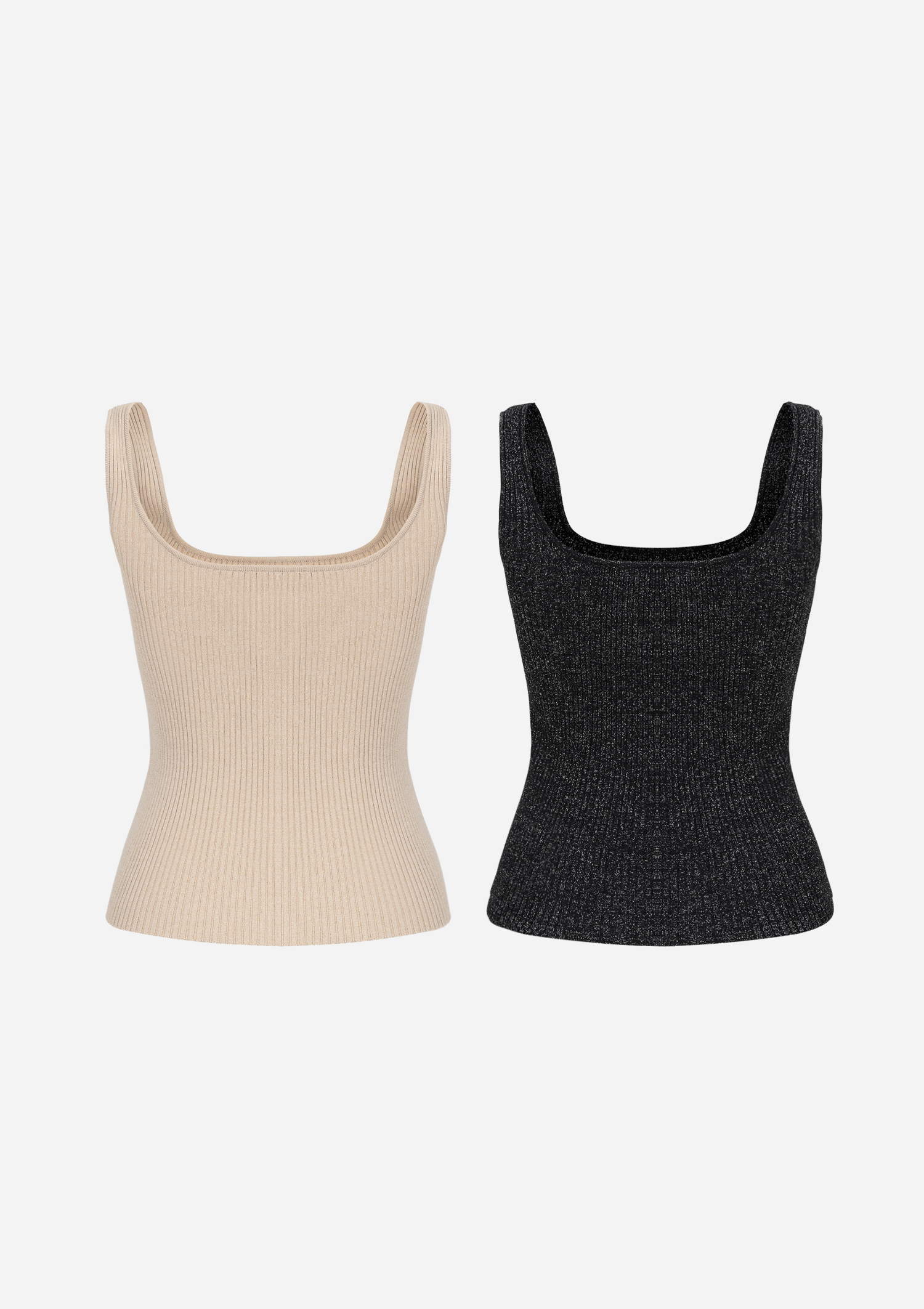 [EXCLUSIVE] Ribbed sleeveless knit top (pearl ver.)