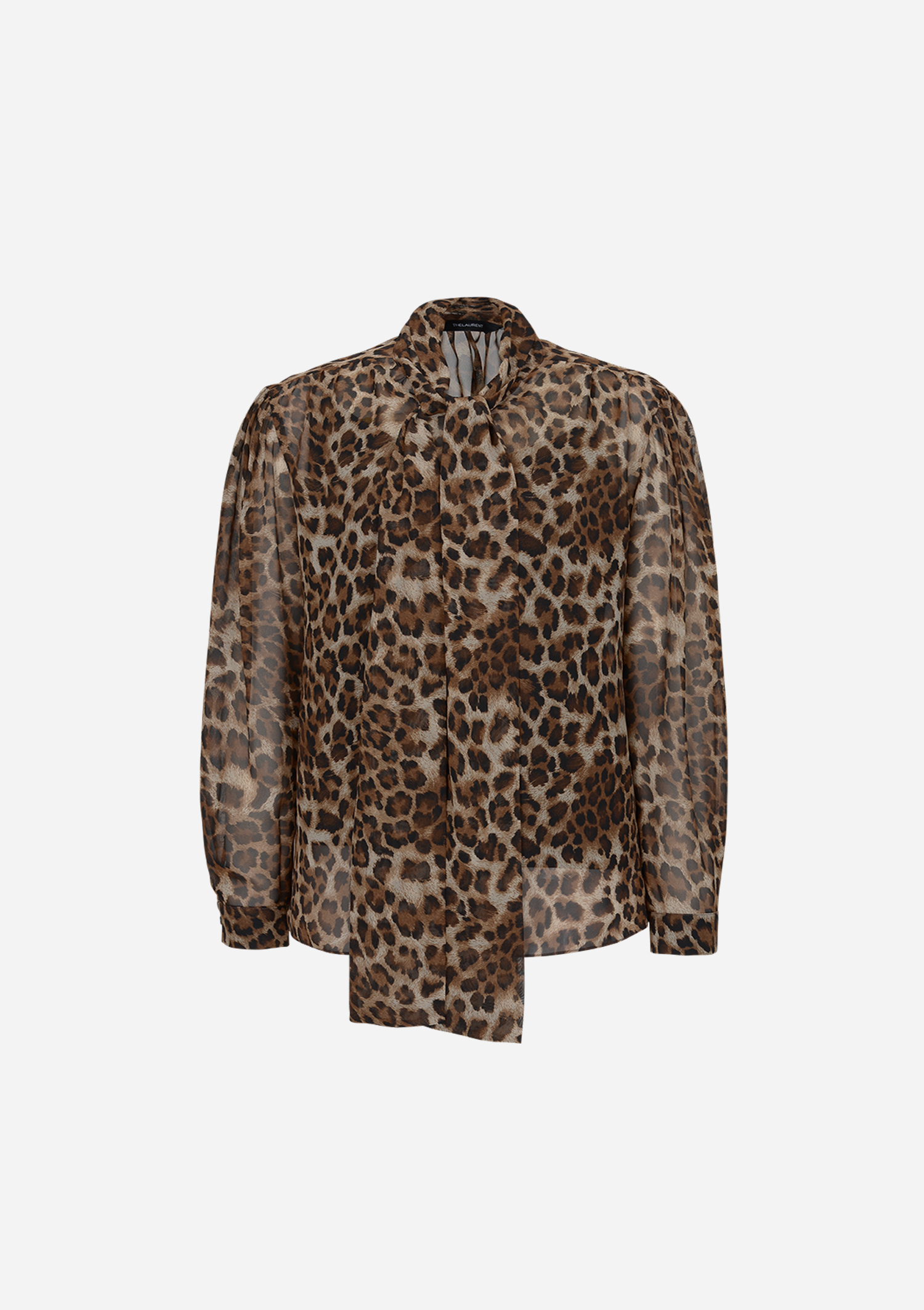 Leopard swipon blouse (slip sleeveless set)
