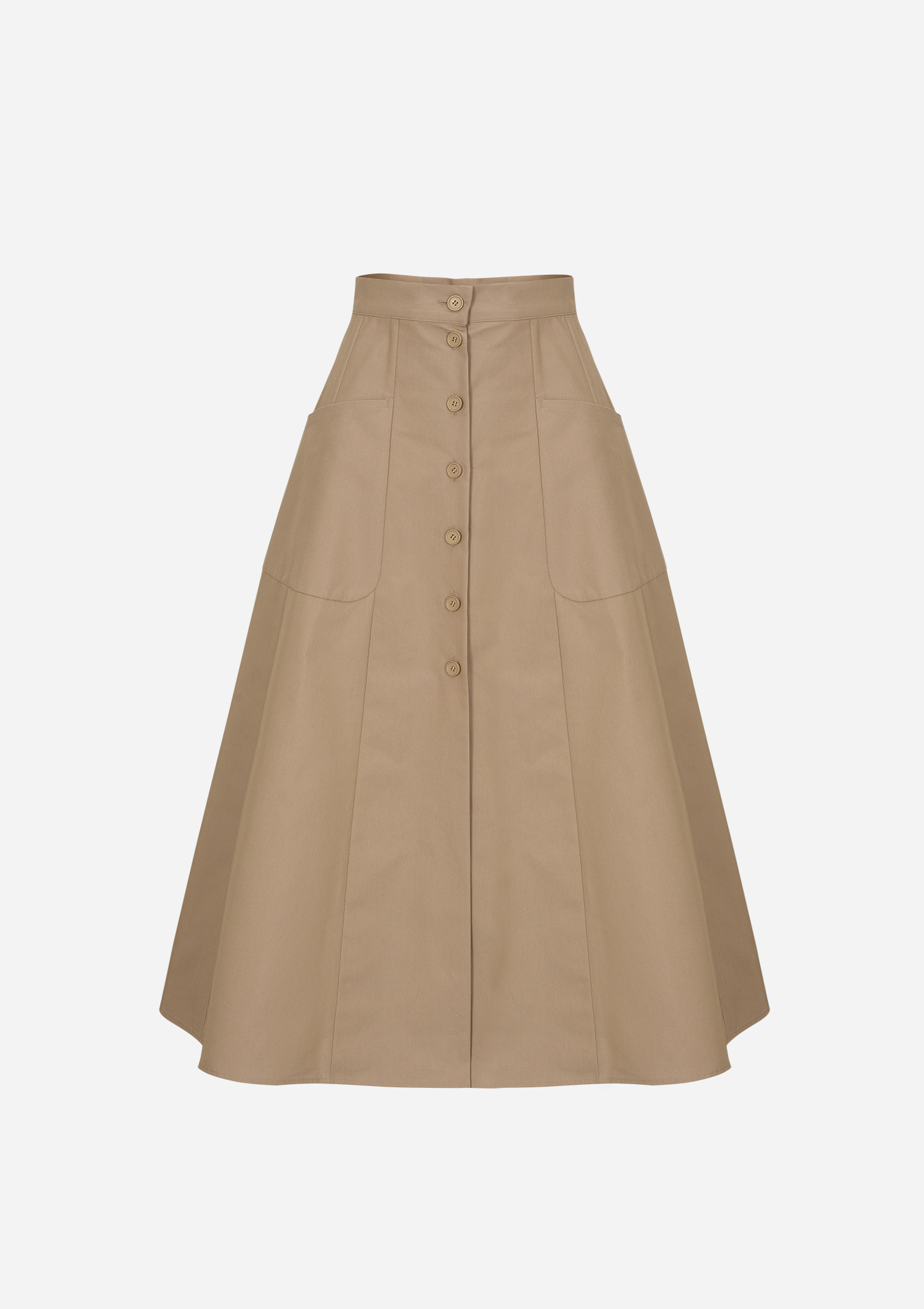 Big pocket trench full skirt