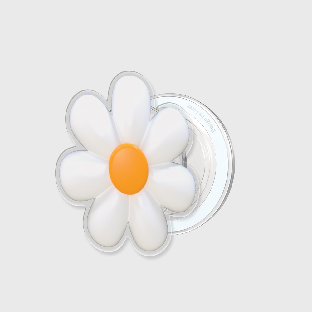 [맥세이프 아크릴스마트톡] white marguerite flower