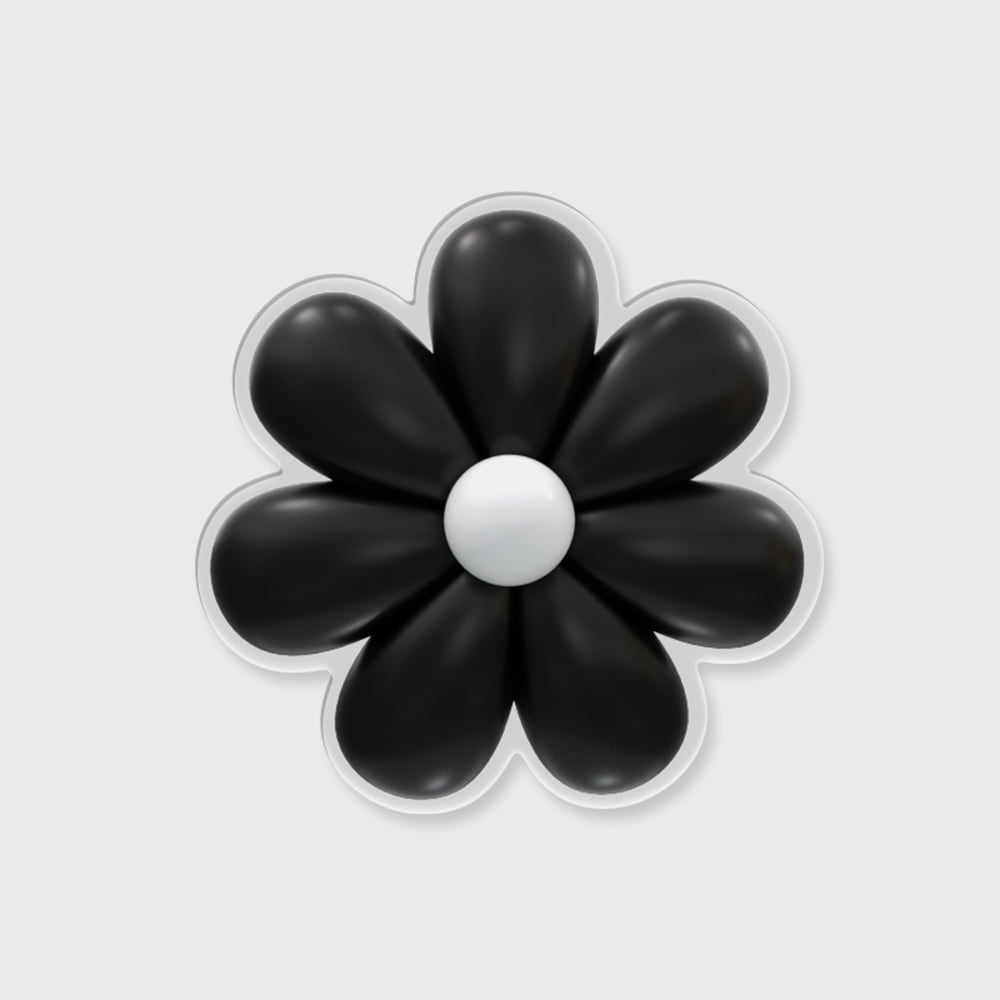 [아크릴스마트톡] black marguerite flower