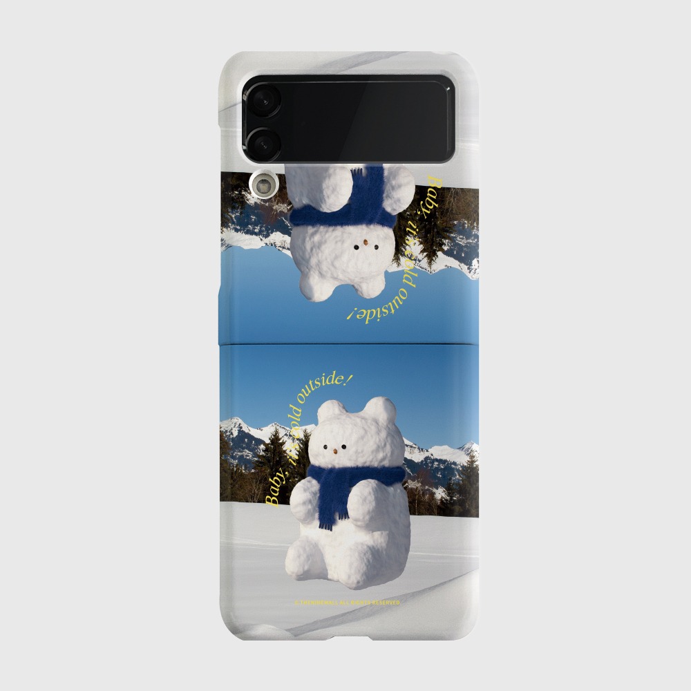 gummy snowman Z플립 하드케이스
