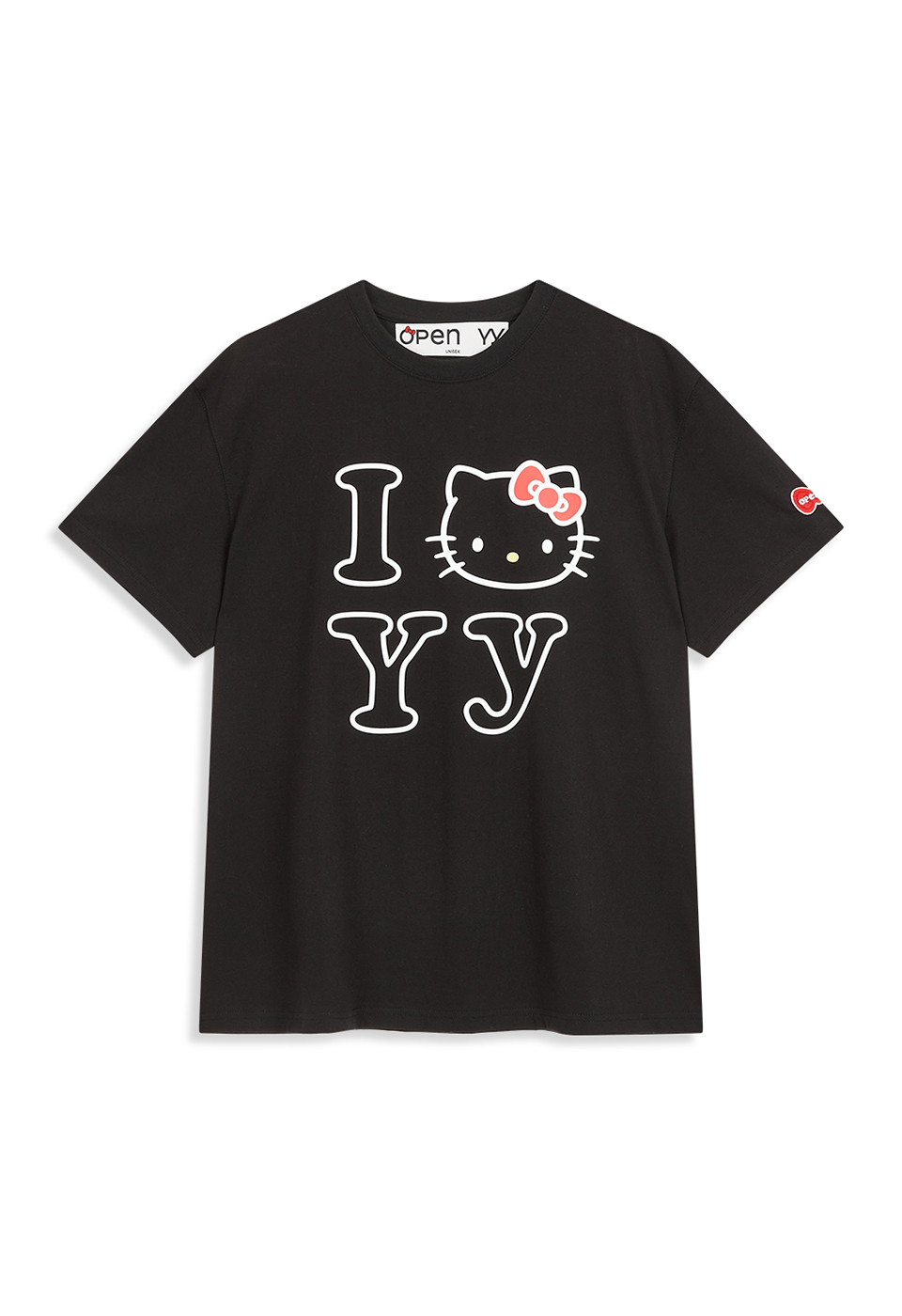 [6/11 DELIVERY] HELLO KITTY X YY T-SHIRT, BLACK