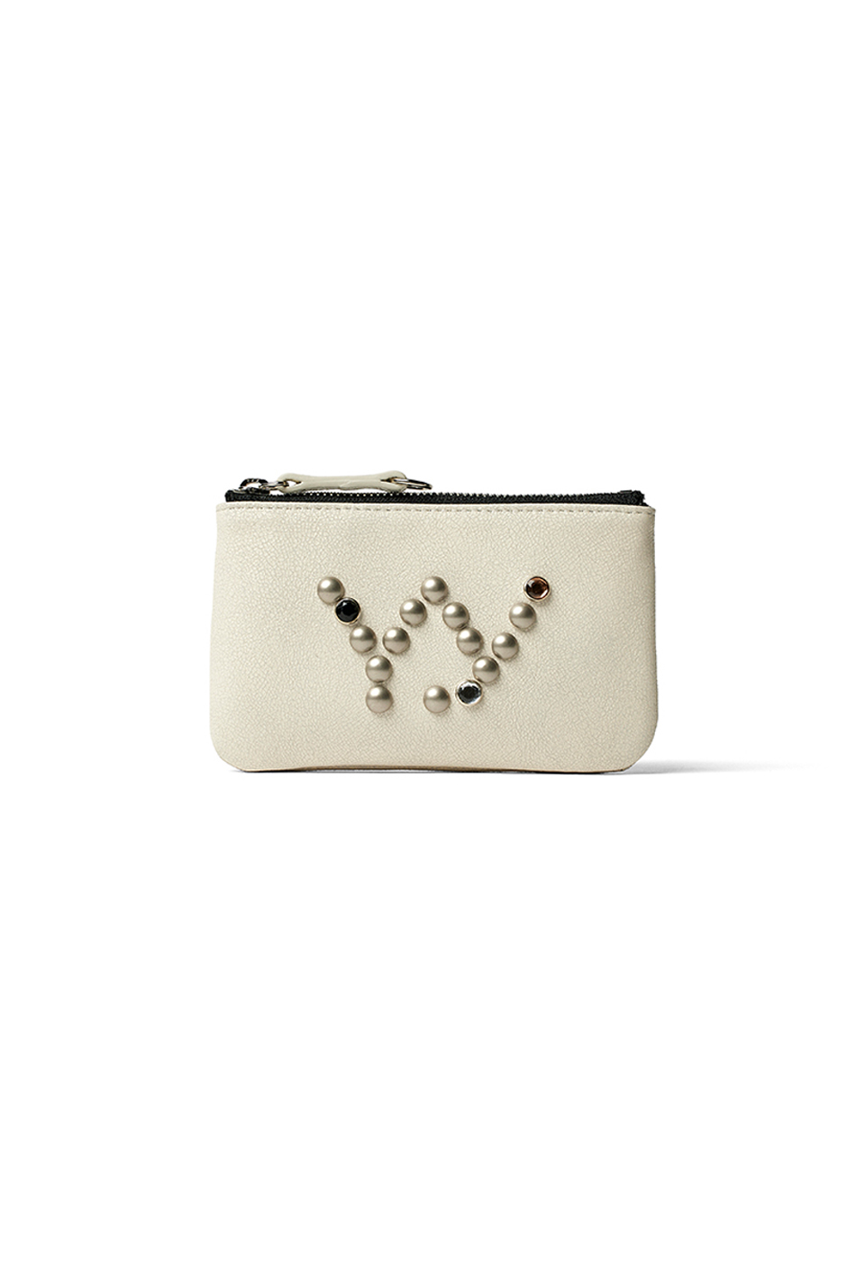 [EXCLUSIVE] YY STUD CHAIN WALLET, WHITE