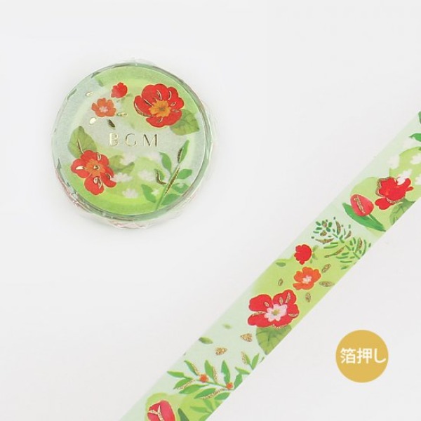 BGM 마스킹테이프 15mm : 아네모네 꽃샐러드마켓