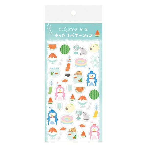 후루카와 여름 클리어 스티커 : 롱 베케이션샐러드마켓