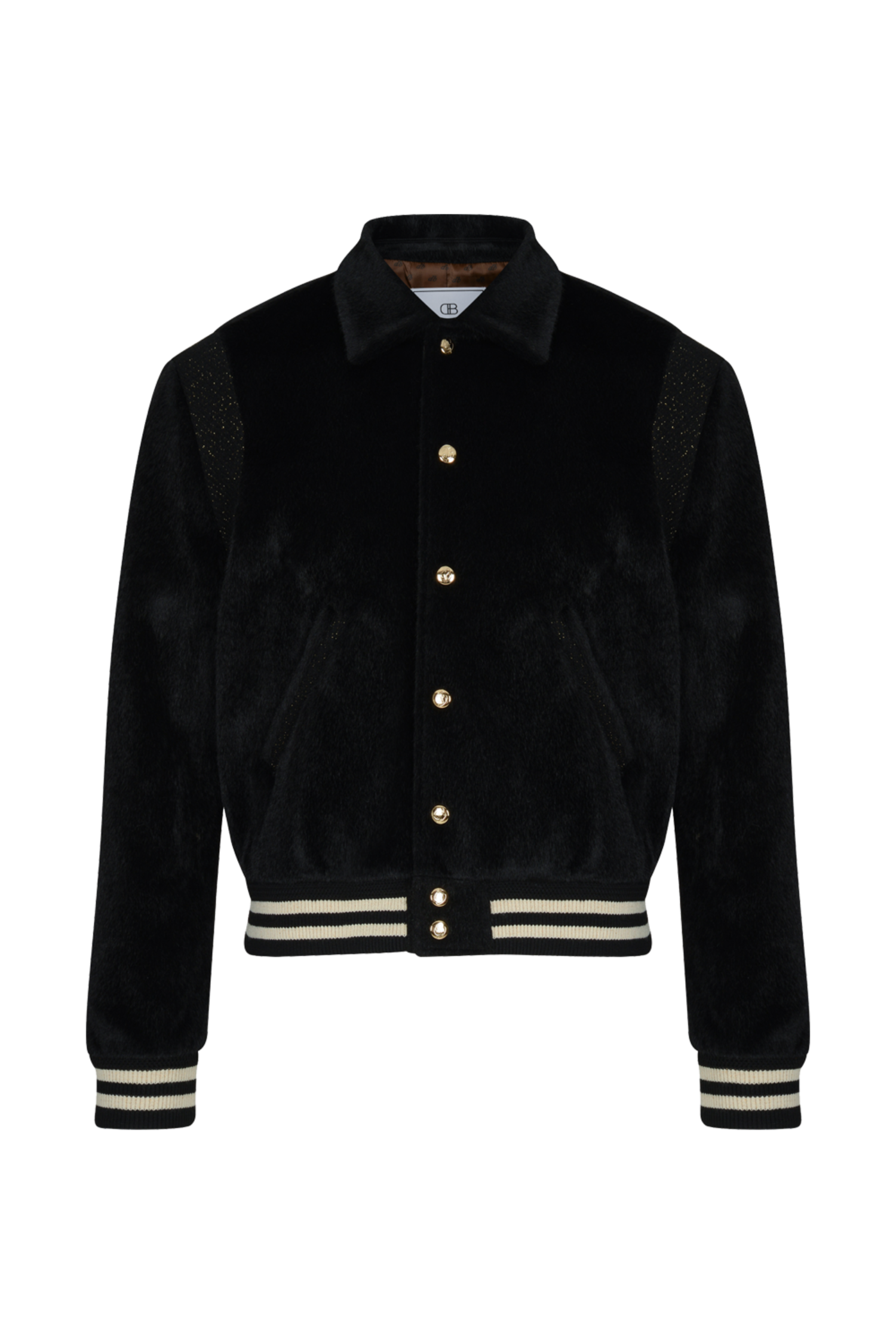 D:BELFaux Fur Varsity Jacket