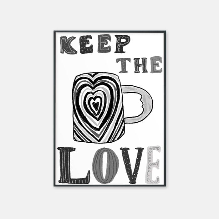 뚜누 은은은 작가 Keep The Love Mug 포스터