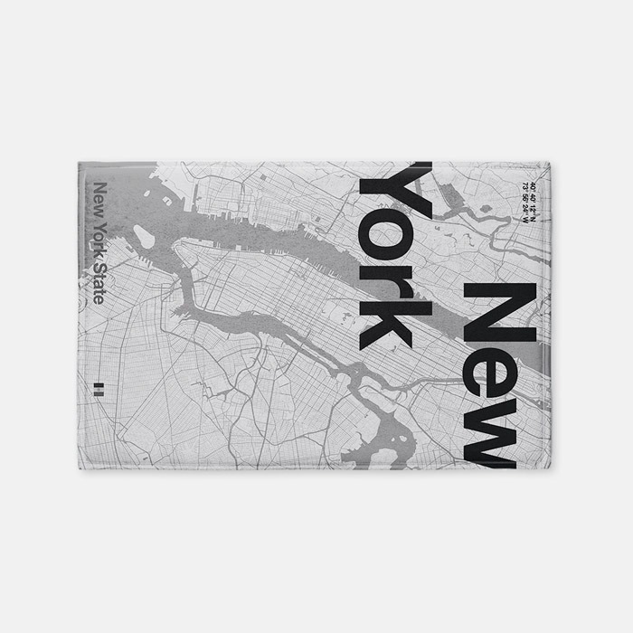뚜누 플로렌 보다르트 작가 New York Map 발매트