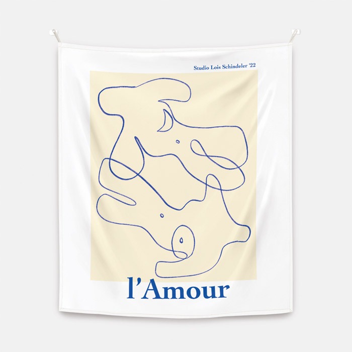 뚜누 로이스 신델러 작가 Amour 패브릭 포스터 대형