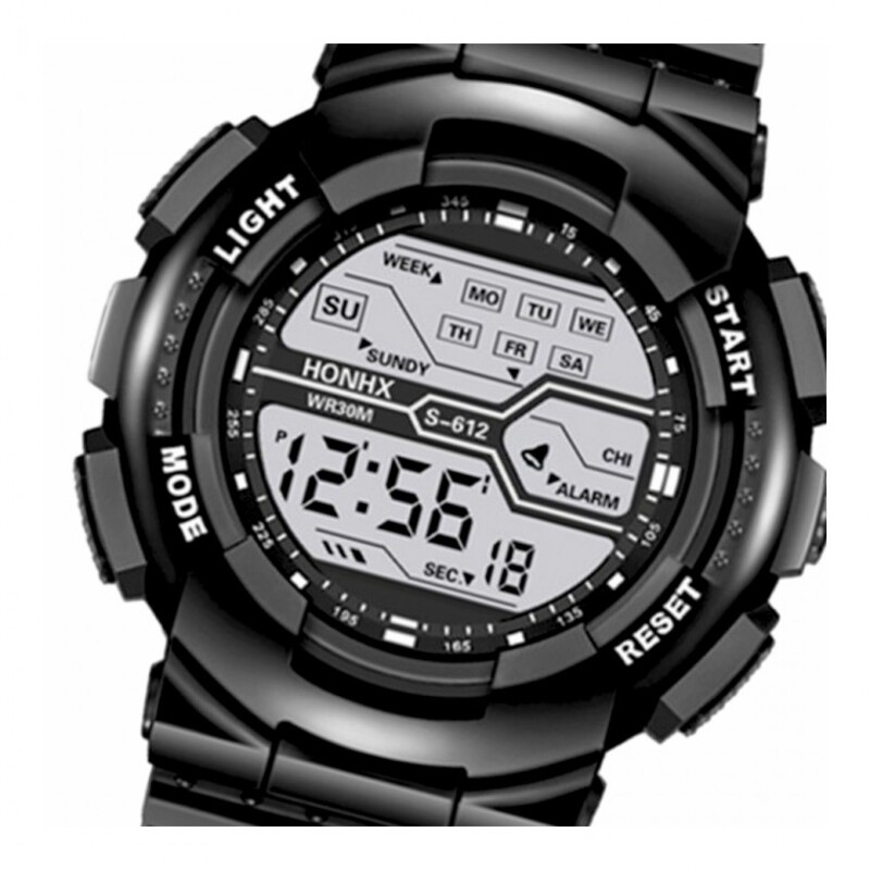 군인시계 디지털 전자 손목시계 82-S612(BK)