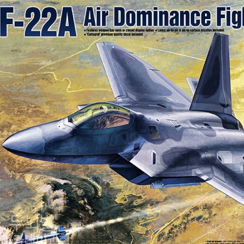 [BAC00092] F-22A 랩터 모형 1/48 아카데미과학