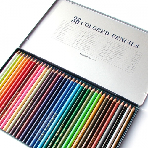 [BKPI0001] 넥스프로 색연필 36색세트 문화연필