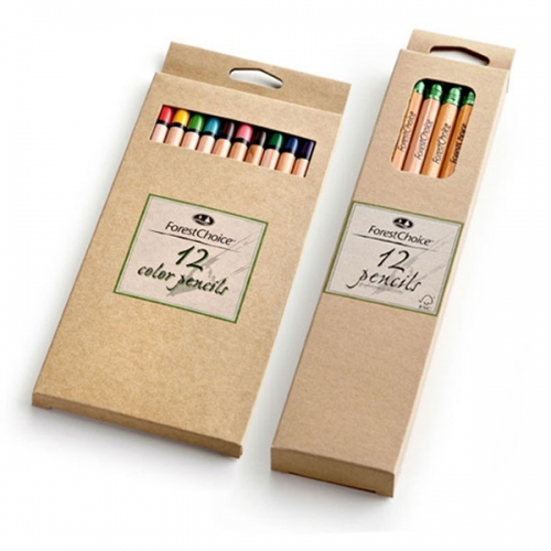[BYMI0014] 포레스트초이스색연필세트 원목 HB연필 12색색연필