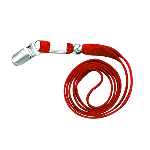 밴드링더블 클립형 명찰목걸이줄 (빨강) 10개입 1세트(2360)