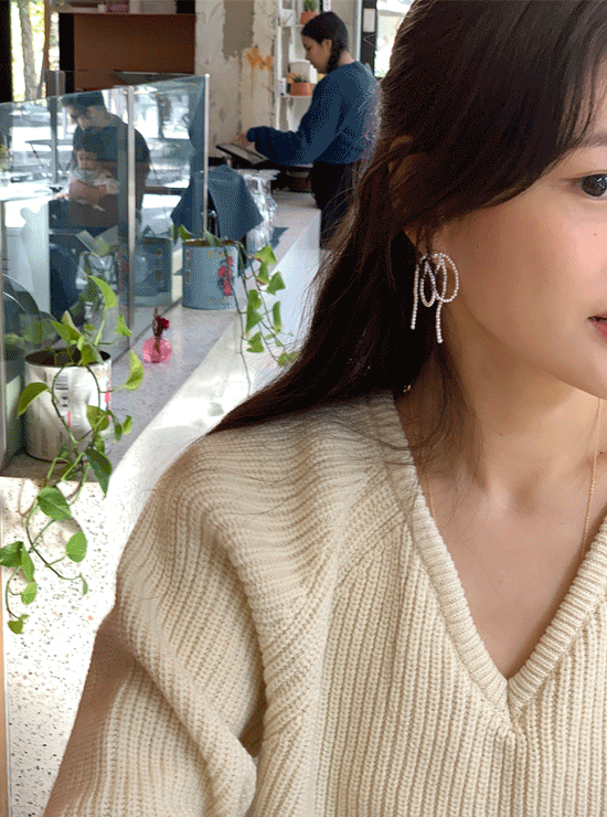 아링 리본 earring