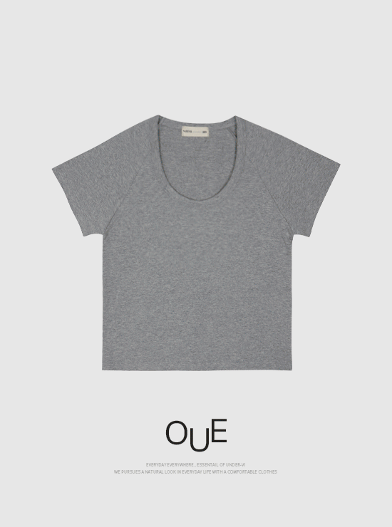 [OUE] 스판 레글런 티셔츠 (4 color)