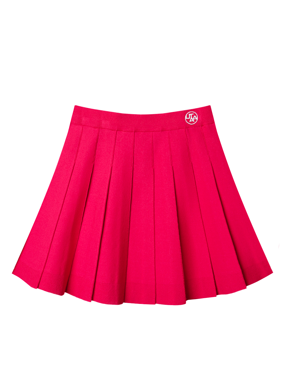 UTAA Punching Tape Flare Knit Skirt : Dark Pink (UD2SKF427DP)