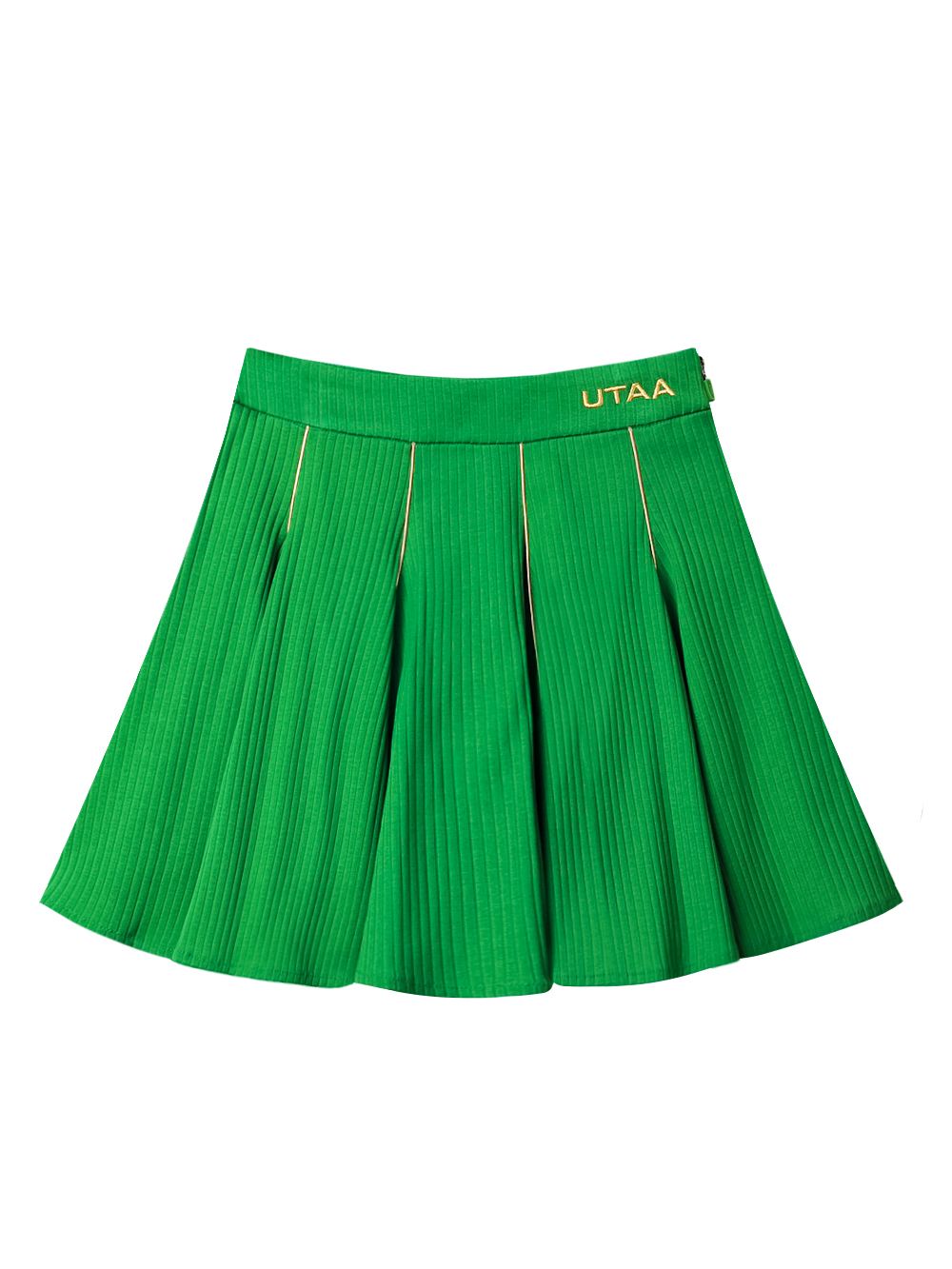 UTAA Gold Ring Panther Lustre Flare Skirt : Green (UD2SKF404GN)