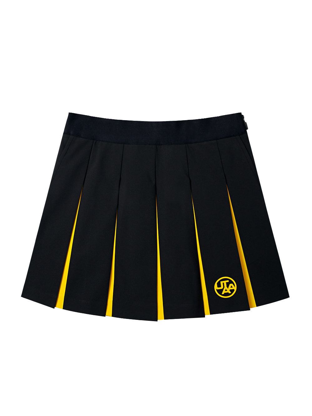 UTAA Sign Hidden Color Pleats Skirt : Black (UD2SKF173BK)