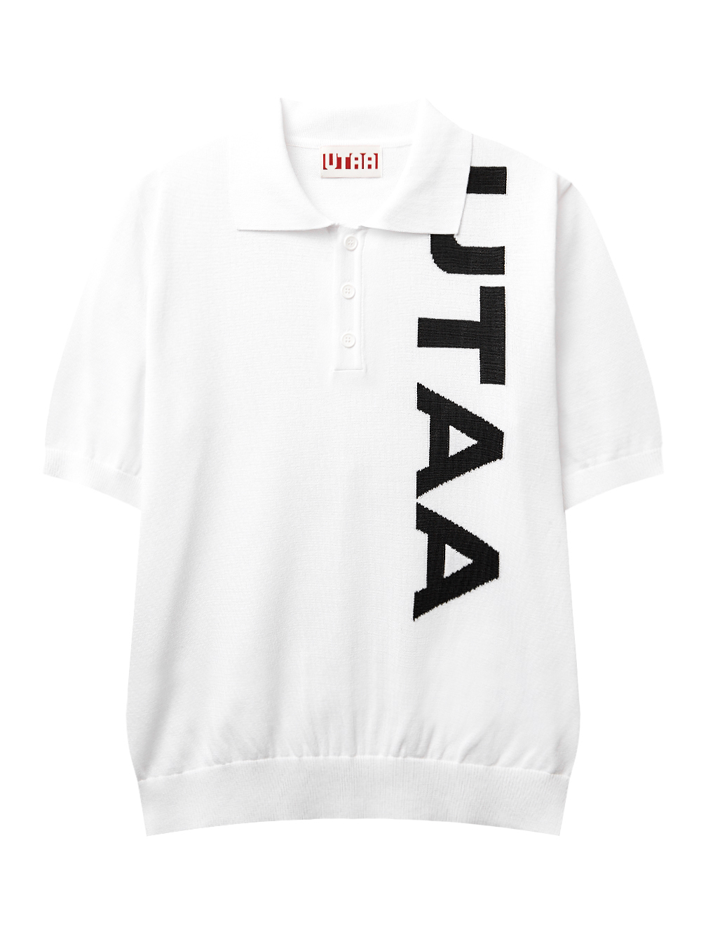 UTAA Arcade Bold Logo PK Knit : Men&#039;s White (UD2KTM291WH)