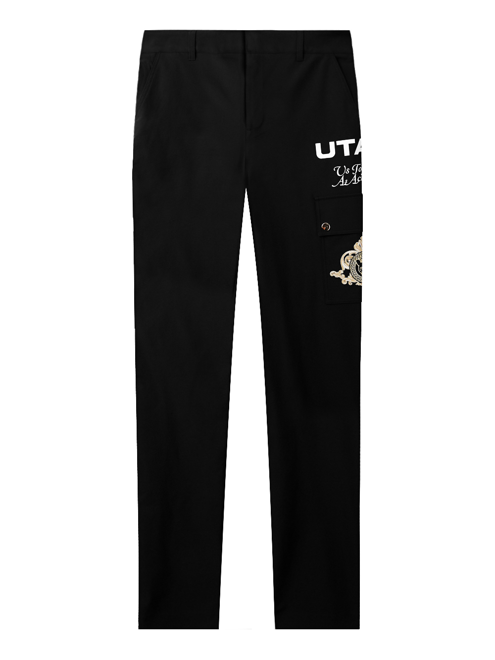 UTAA Golden Crown Ring Panther State Pocket Pants : Men&#039;s Black (UD2PTM288BK)