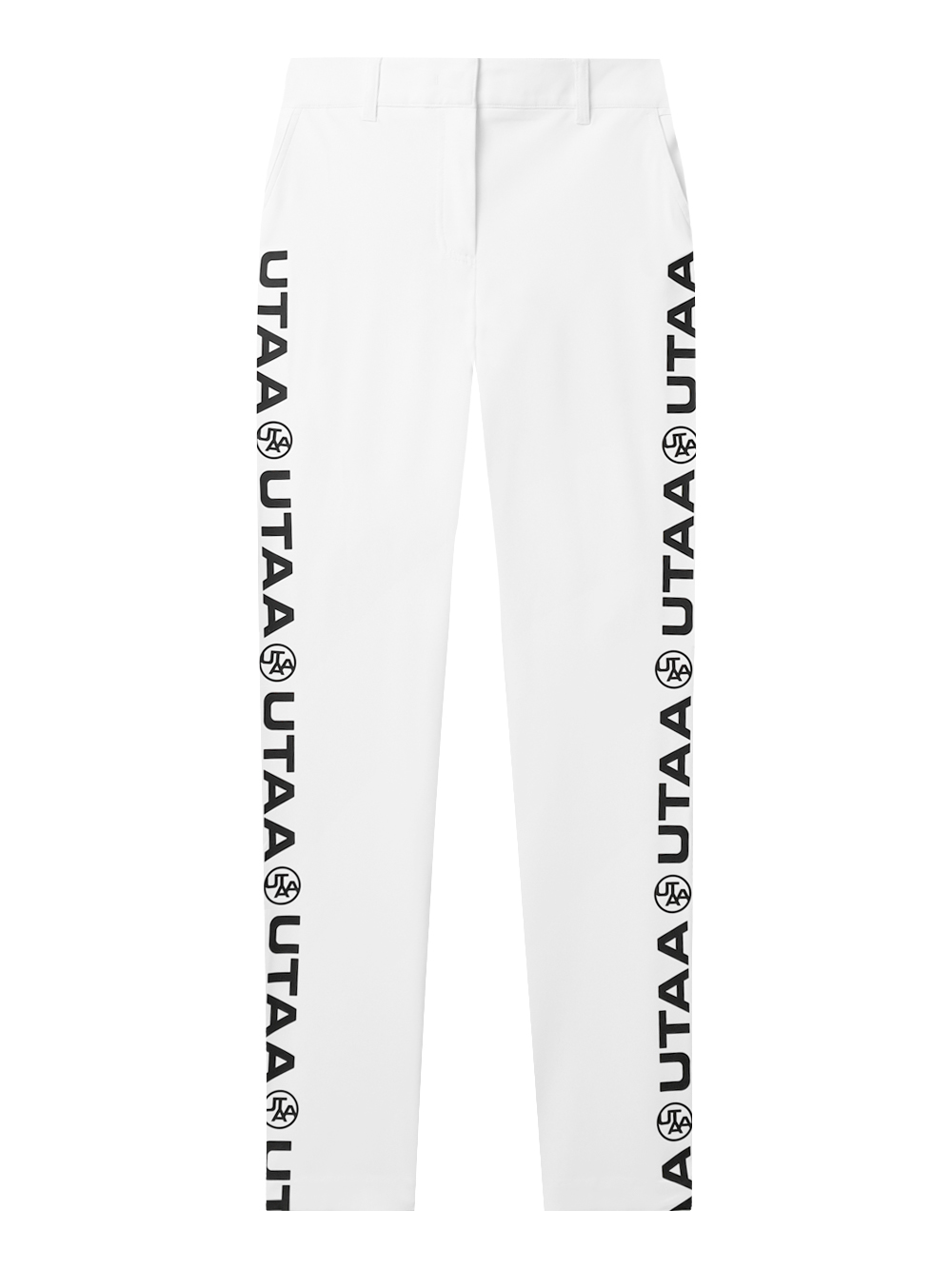 UTAA Diagonal Symbol Line Standard Pants : Women&#039;s White (UD2PTF768WH)