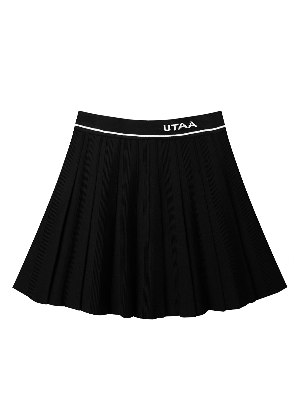 UTAA Dime Classic Knit Flare Skirt : Black (UD2SKF421BK)