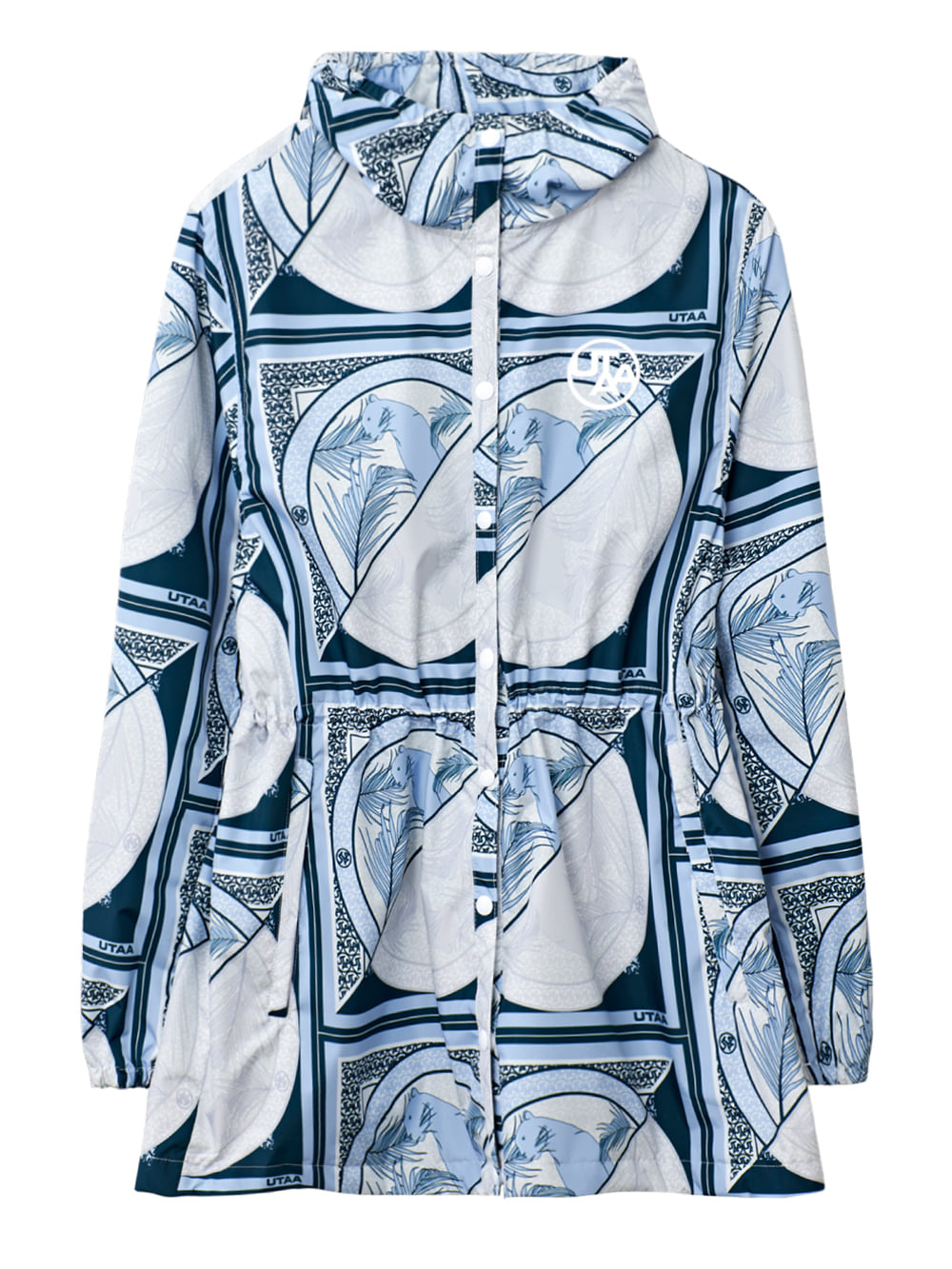 UTAA Tropical Panther Raincoat : Women&#039;s Sky Blue (UB3RWF350SB)