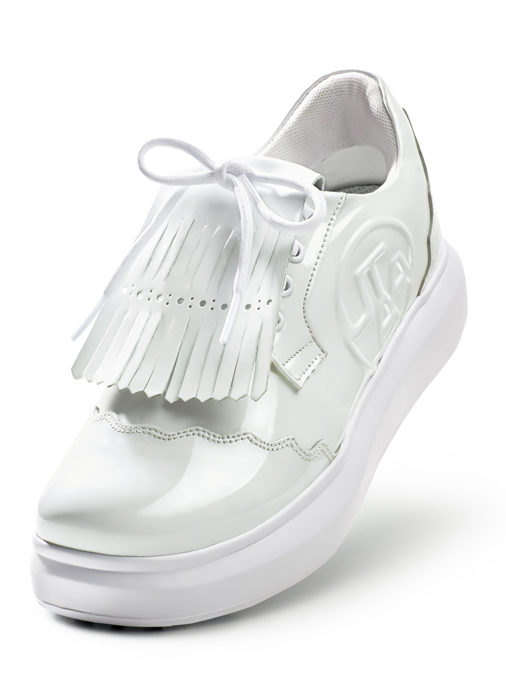 UTAA Enamel Derby Kiltie Golf Sneakers : Women&#039;s White (UC0GHF107WH)