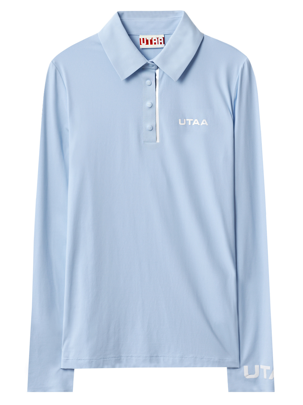 UTAA Swing Fit Logo Tape Pk Sleeve : Men&#039;s Sky Blue(UB4TLM533SB)