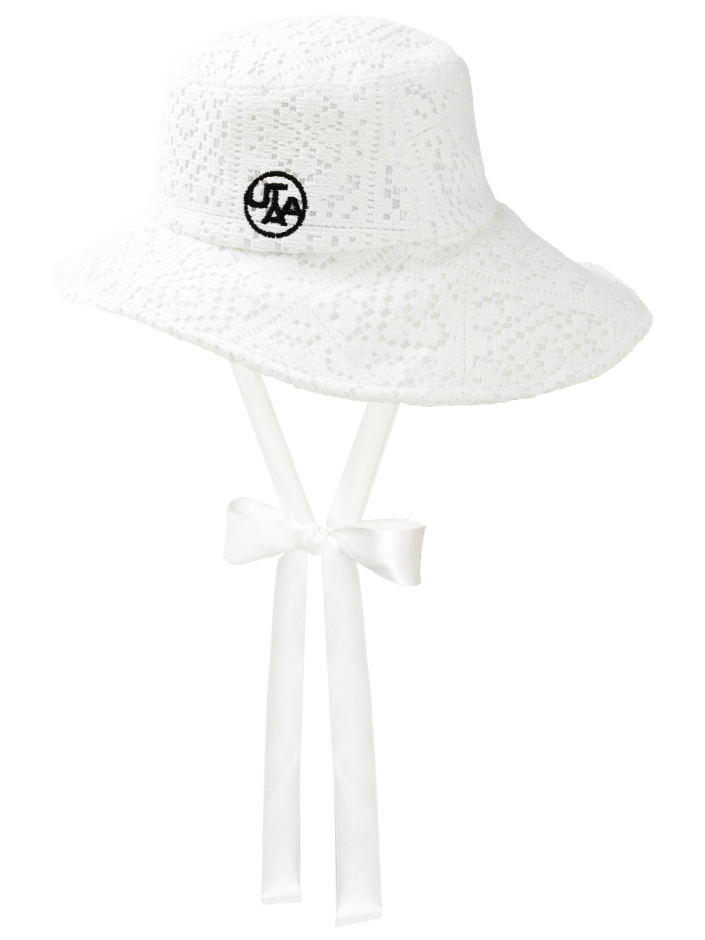 UTAA Pixel Tile Lace Bucket Hat : Women&#039;s White (UC0GCF412WH)