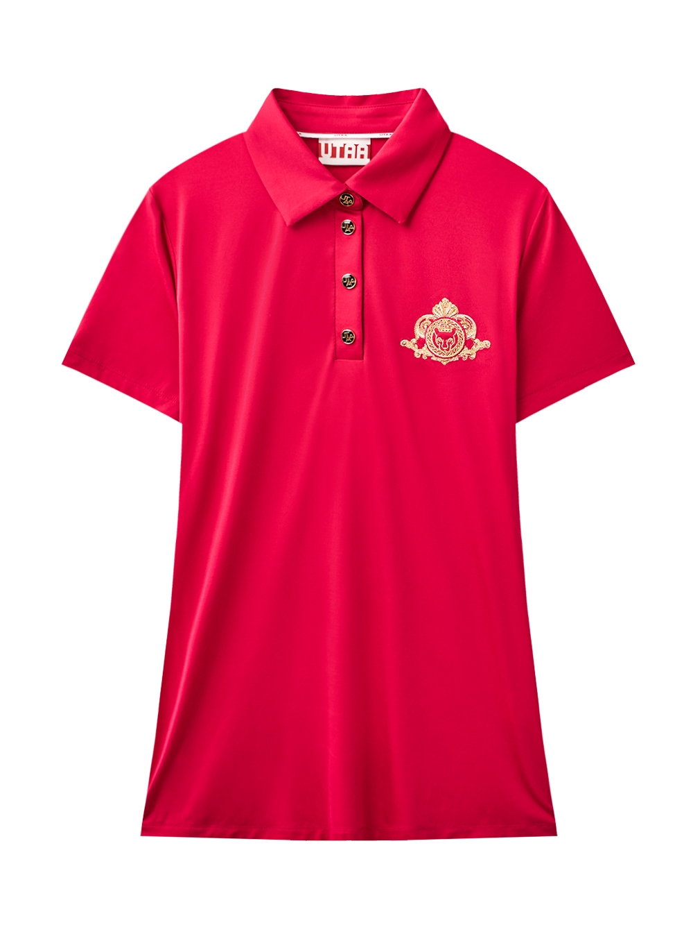 UTAA Grand Gold Crown Panther PK T-shirt : Women&#039;s Pink (UD2TSF287PK)