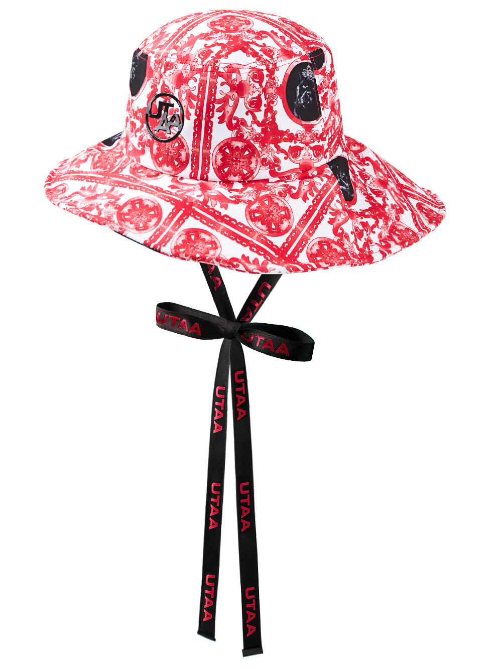 UTAA Sequence Baroque Graphic Bucket Hat : Women&#039;s Pink (UD0GCF497PK)