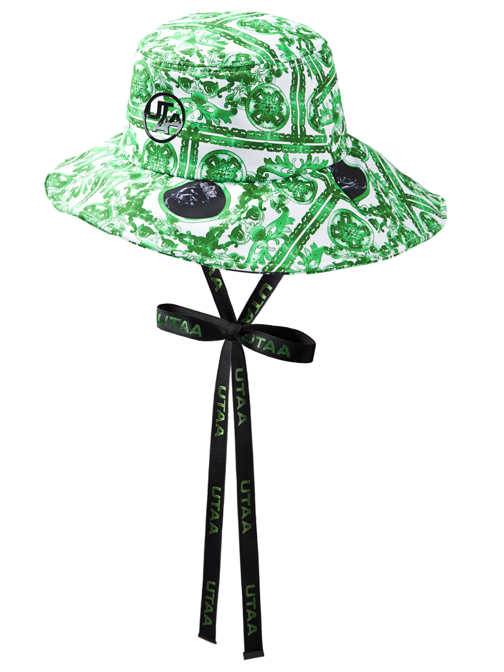 UTAA Sequence Baroque Graphic Bucket Hat : Women&#039;s Green (UD0GCF497GN)
