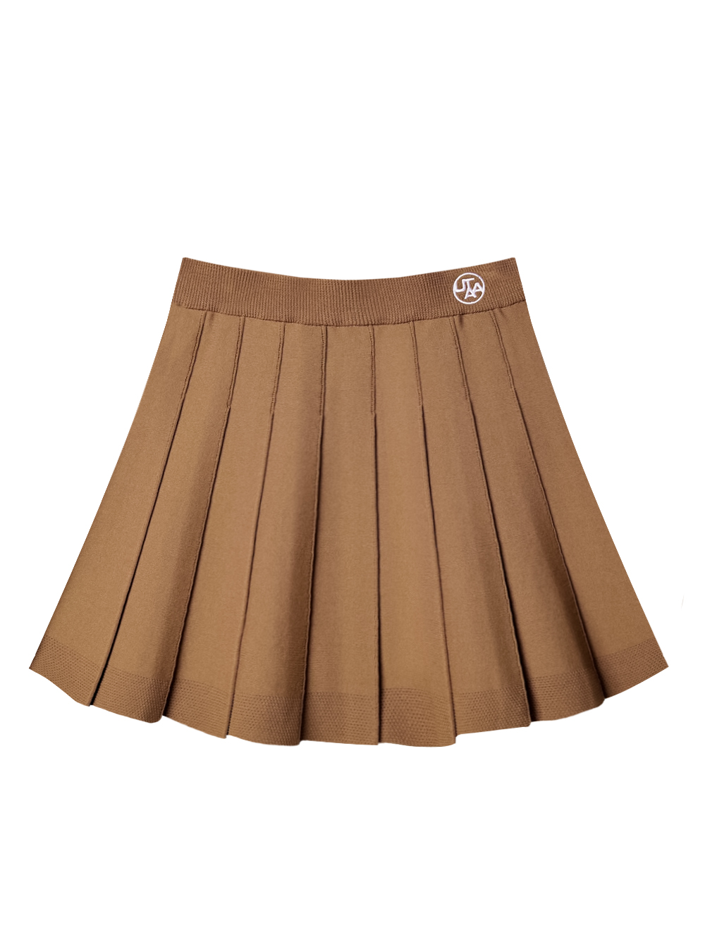 UTAA Punching Tape Flare Knit Skirt : Beige (UD2SKF427BE)
