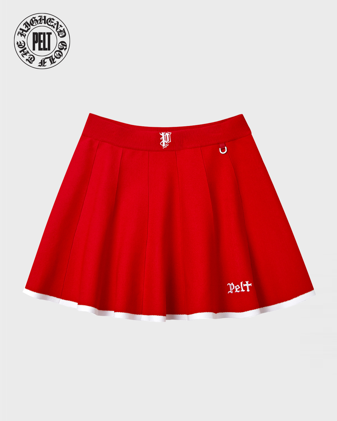 PELT Convent Set Up Flare Skirt : Red (PB2SSF211RD)