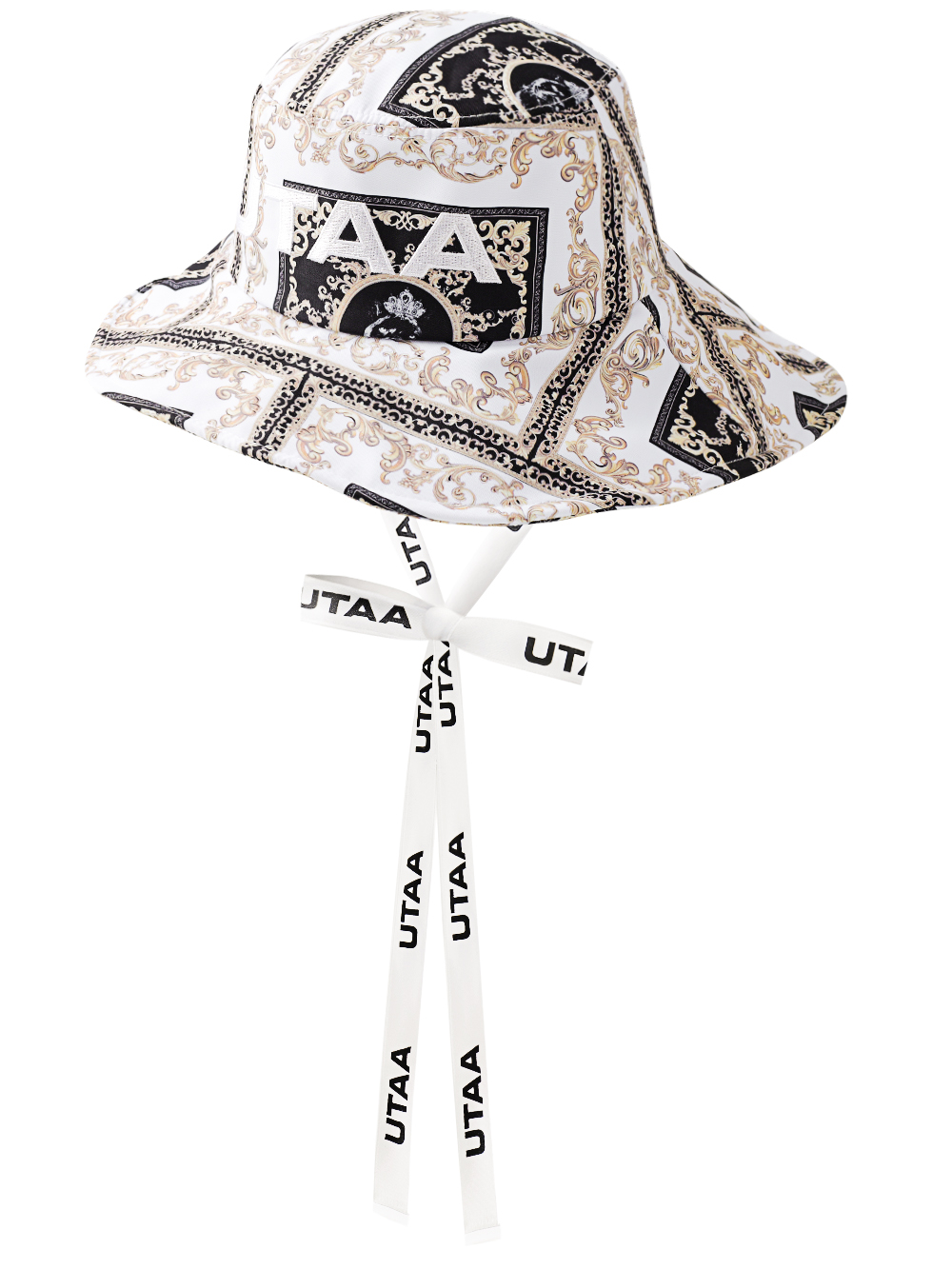 UTAA Color Pearl Baroque Bucket Hat : Women&#039;s White (UD0GCF309WH)