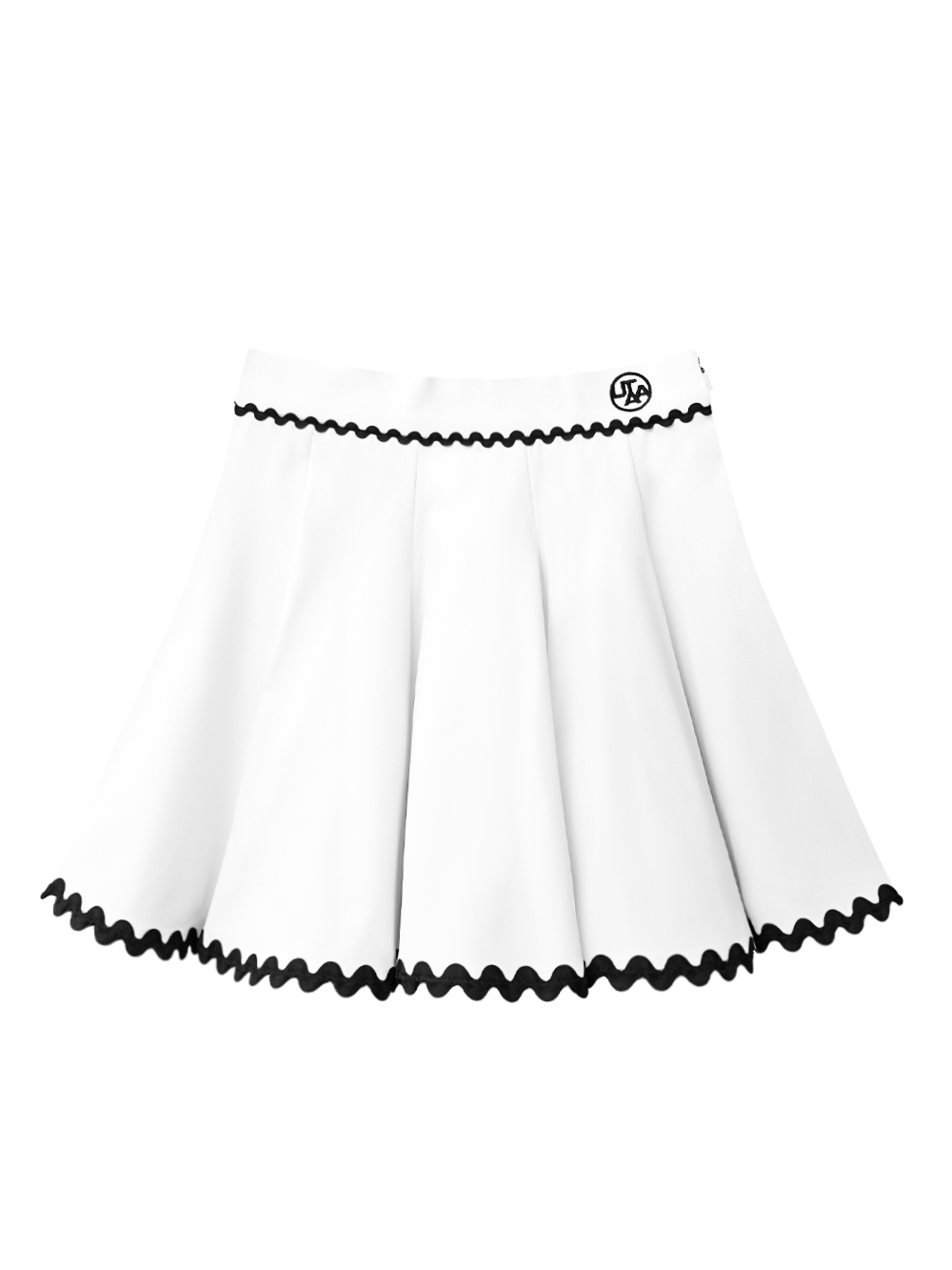 UTAA Tilde Wave Volume Flare Skirt : White (UD2SKF220WH)