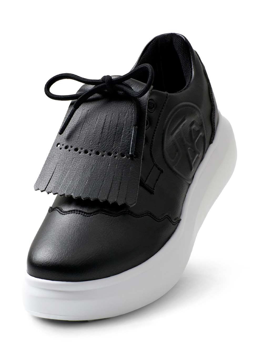 UTAA Derby Kiltie Golf Sneakers : Men&#039;s Black (UB0GHM101BK)