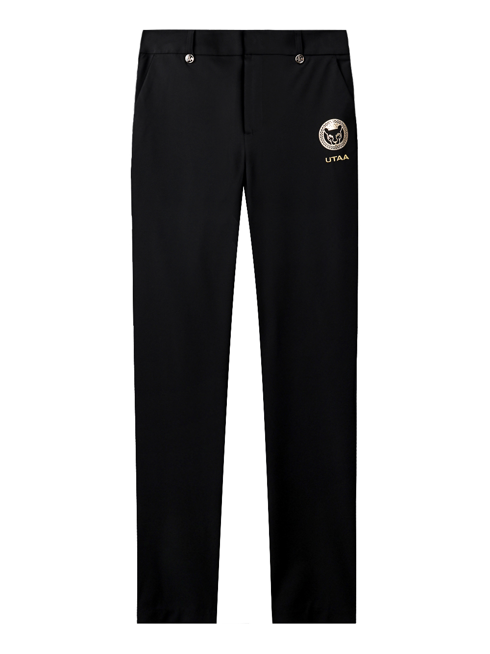 UTAA Marvel Crown Ring Panther Golden Switch Button Pants : Men&#039;s Black (UD2PTM163BK)