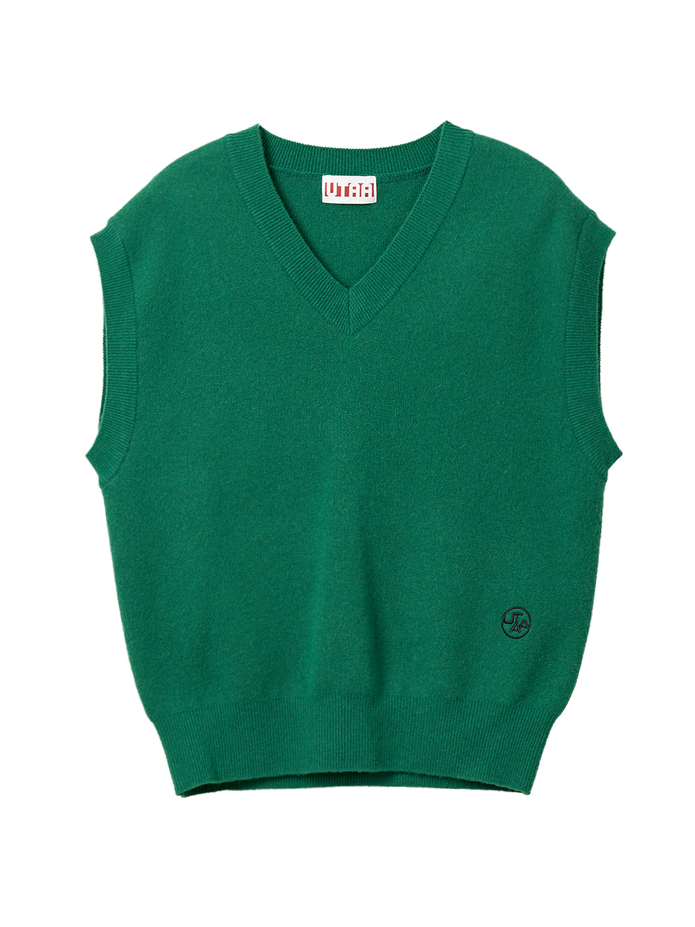 UTAA Palette Over Fit Knit Vest : Green (UB1KVF100GN)