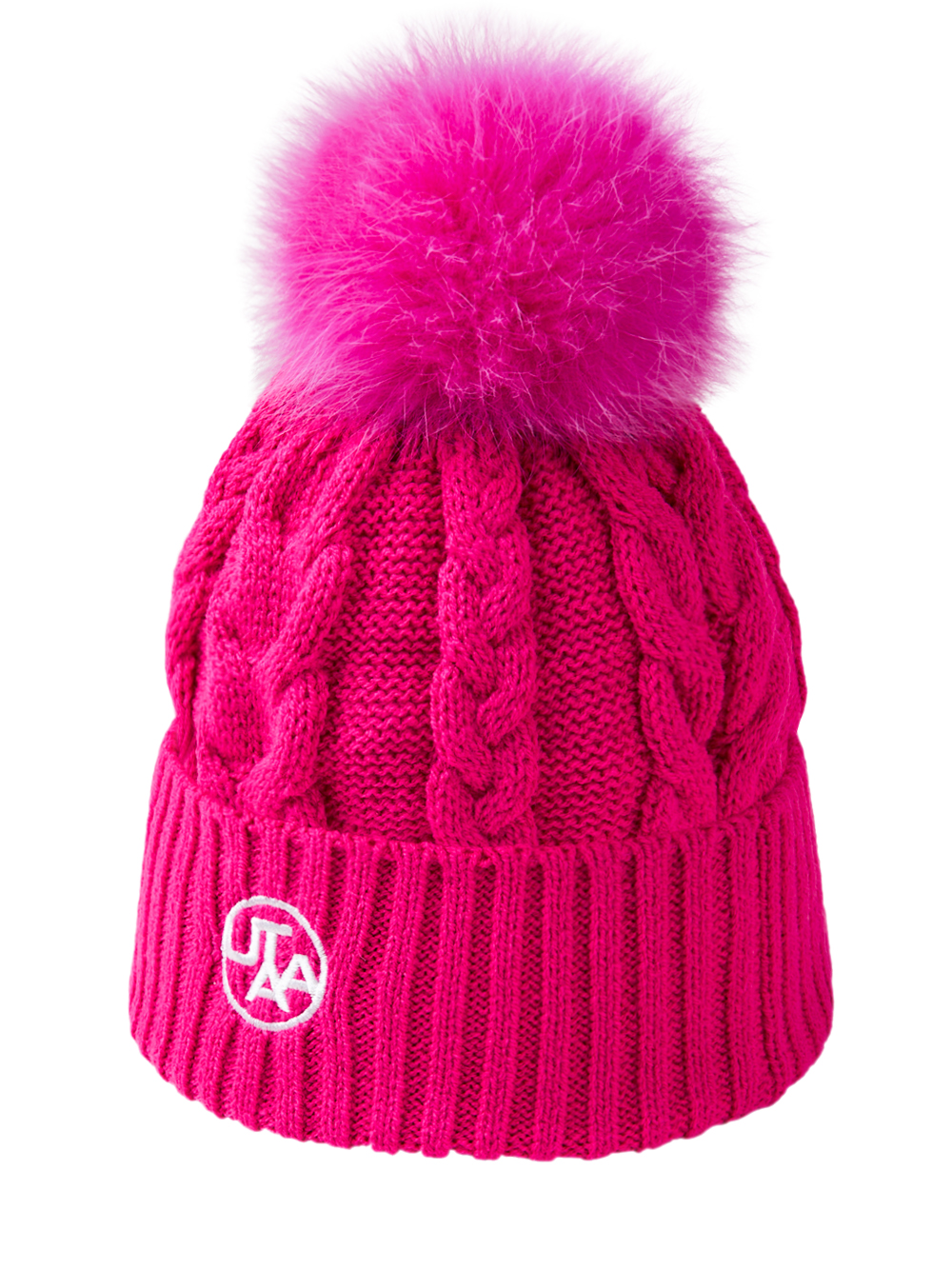 UTAA Fancy Color Knit Ball Beanie : Pink(UD1GCF753PK)