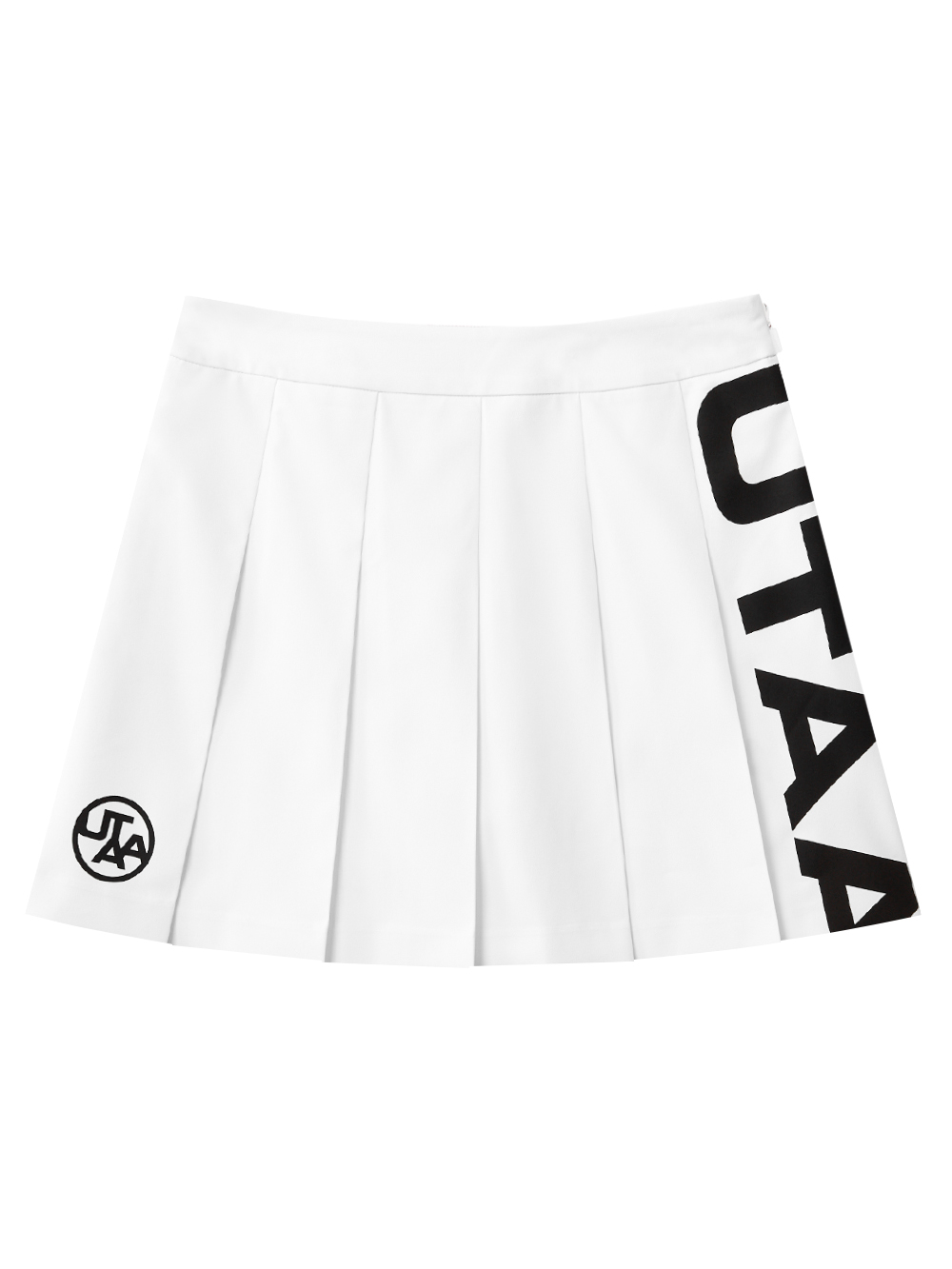 UTAA Slide Bulk Logo Flare Skirt  : White(UD1SKF291WH)
